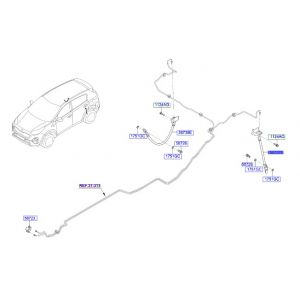 خرطوم زيت فرامل خلفي يسار