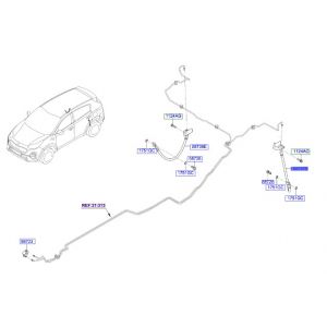 خرطوم زيت فرامل خلفي يسار