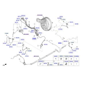 خرطوم زيت فرامل خلفي يسار