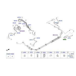 خرطوم زيت فرامل خلفي يسار