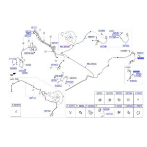 خرطوم زيت فرامل خلفي يسار