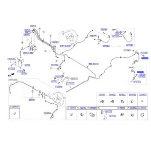 خرطوم زيت فرامل خلفي يسار