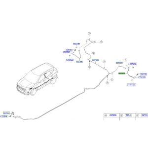 خرطوم زيت فرامل خلفي يسار
