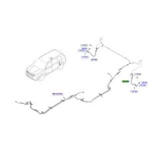 خرطوم زيت فرامل خلفي يسار