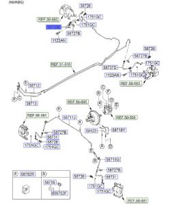 خرطوم زيت فرامل خلفي يمين