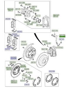 خرطوم زيت فرامل خلفي يمين