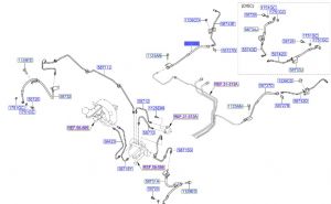 خرطوم زيت فرامل خلفي يمين