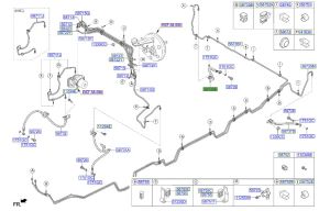 خرطوم زيت فرامل خلفي يمين