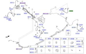 خرطوم زيت فرامل خلفي يمين