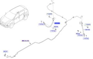 خرطوم زيت فرامل خلفي يمين