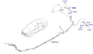 خرطوم زيت فرامل خلفي يمين