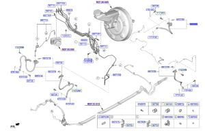 خرطوم زيت فرامل خلفي يمين