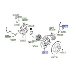 خرطوم زيت فرامل الى الخرطوم الخلفي يسار