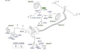 خرطوم زيت فرامل الى الخرطوم الخلفي يسار