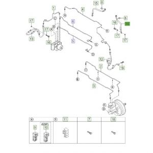 خرطوم زيت فرامل خلفي يسار