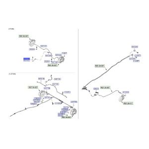 خرطوم زيت فرامل خلفي