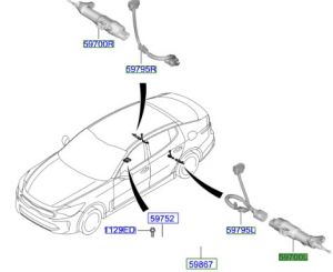 فرامل الكترونية خلفية يسار
