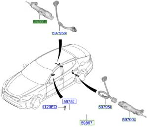 فرامل الكترونية خلفية يمين