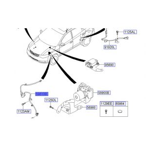 حساس مانع الانغلاق الأمامي اليسار