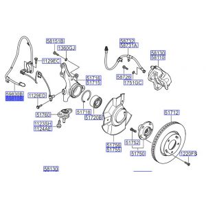 حساس مانع الانغلاق الأمامي اليسار