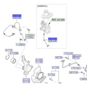 حساس مانع الانغلاق الأمامي اليسار