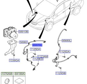 حساس مانع الانغلاق الأمامي اليسار