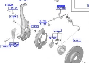 حساس مانع الانغلاق الأمامي اليسار
