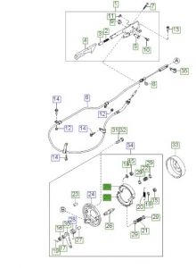قماشات فرامل خلفية