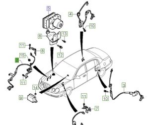 حساس مانع الانغلاق الأمامي اليمين