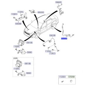 حساس مانع الانغلاق الخلفي اليسار