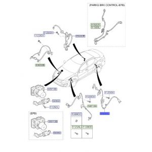 حساس مانع الانغلاق الخلفي اليسار