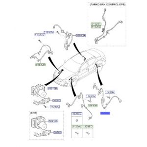 حساس مانع الانغلاق الخلفي اليسار