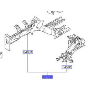 صاجة رفرف داخلية كاملة يسار