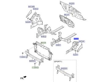 صاجة رفرف داخلية يسار