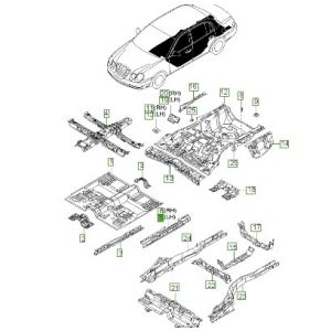 صاجة مسطرة جانبية داخلية يسار