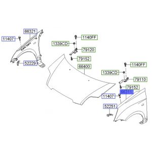 رفرف أمامي يسار