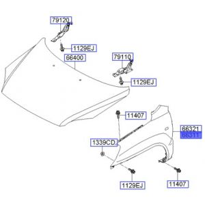 رفرف أمامي يسار