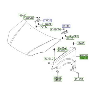 رفرف أمامي يسار