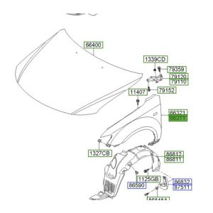 رفرف أمامي يسار