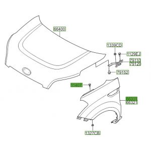 رفرف أمامي يسار