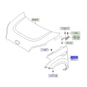 رفرف أمامي يسار