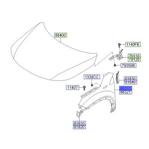 رفرف أمامي يسار