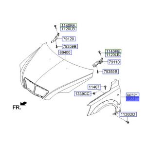 رفرف أمامي يسار