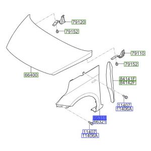 رفرف أمامي يسار