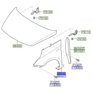 رفرف أمامي يسار