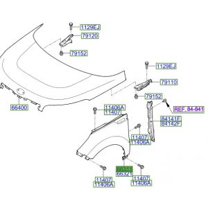 رفرف أمامي يسار