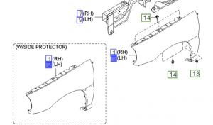 رفرف أمامي يسار