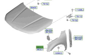 رفرف أمامي يسار