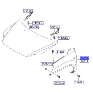 رفرف أمامي يمين
