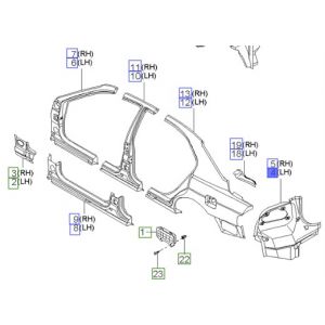 صاجة اسطب خلفي كامله يسار
